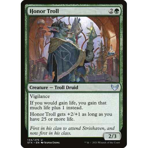 Strixhaven: School of Mages - 134 - Honor Troll - Uncommon - G - Non-foil