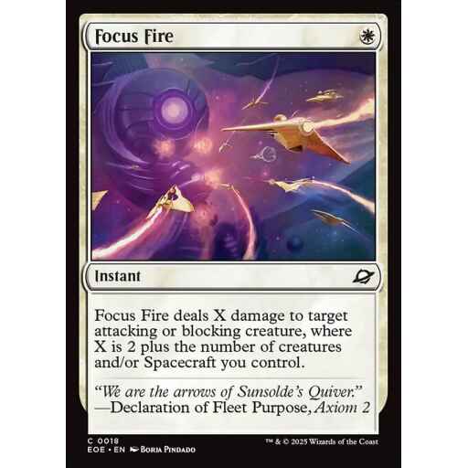 Edge of Eternities - 18 - Focus Fire - Common - W - Foil