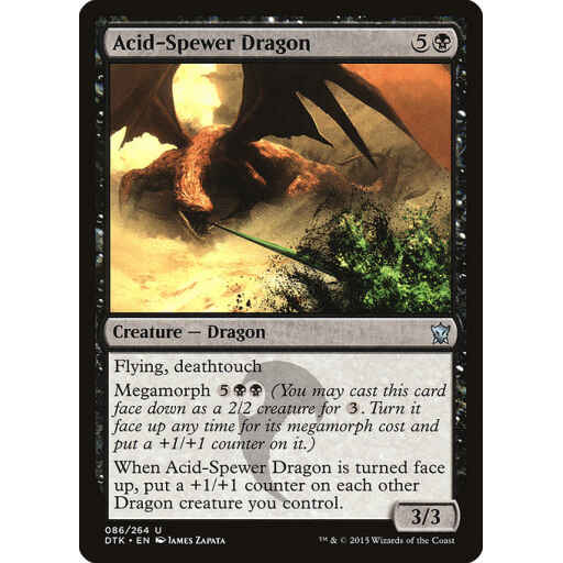 Dragons of Tarkir - 86 - Acid-Spewer Dragon - Uncommon - B - Non-foil