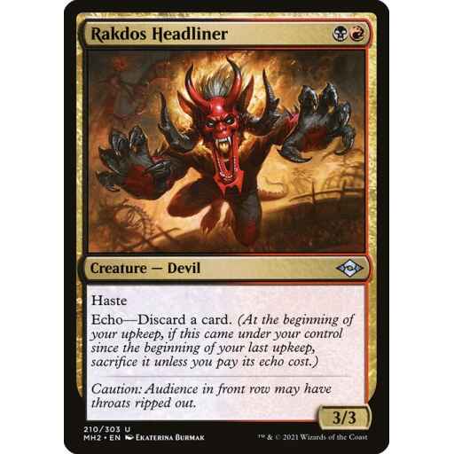 Modern Horizons 2 - 210 - Rakdos Headliner - Uncommon - BR - Non-foil