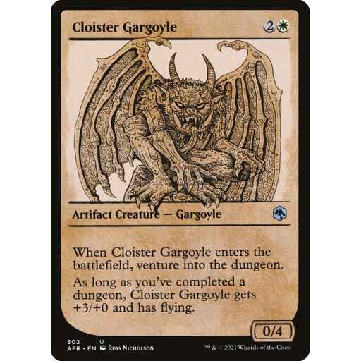 Adventures in the Forgotten Realms - 302 - Cloister Gargoyle - Uncommon - W - Non-foil