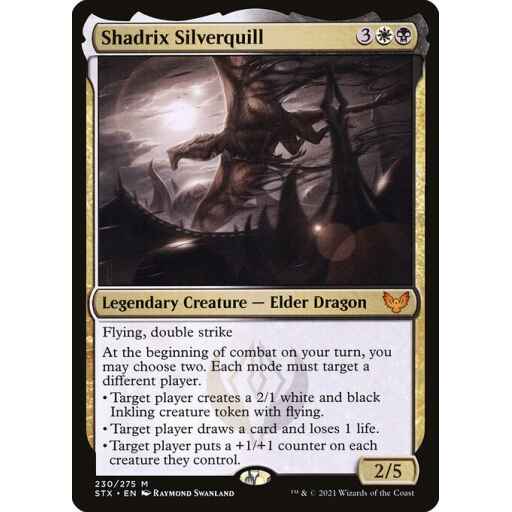 Strixhaven: School of Mages - 230 - Shadrix Silverquill - Mythic - WB - Non-foil