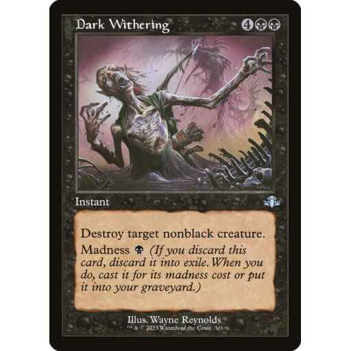 Dominaria Remastered - 301 - Dark Withering - Uncommon - B - Non-foil