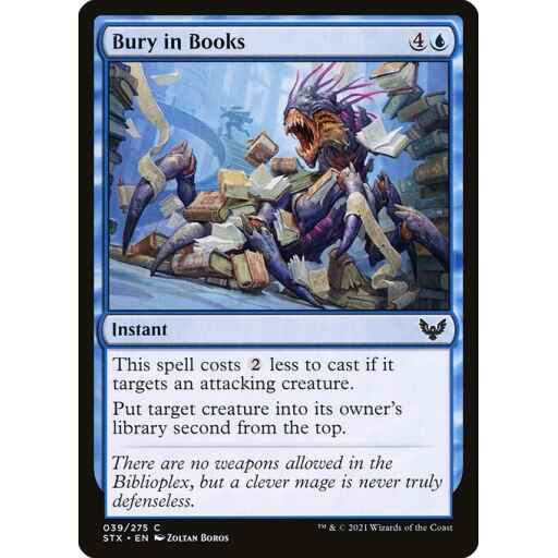 Strixhaven: School of Mages - 39 - Bury in Books - Common - U - Non-foil