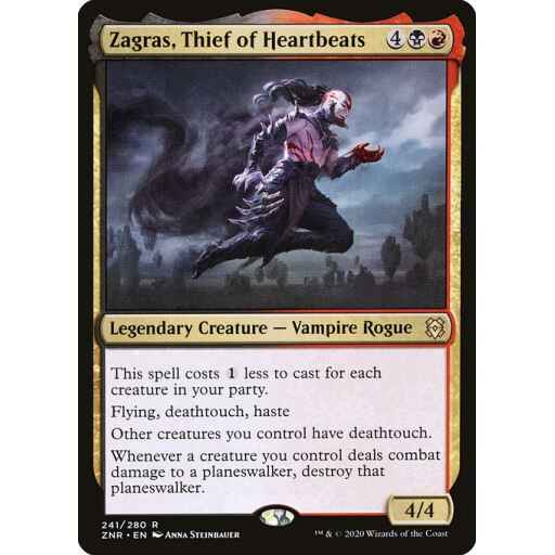 Zendikar Rising - 241 - Zagras, Thief of Heartbeats - Rare - BR - Non-foil