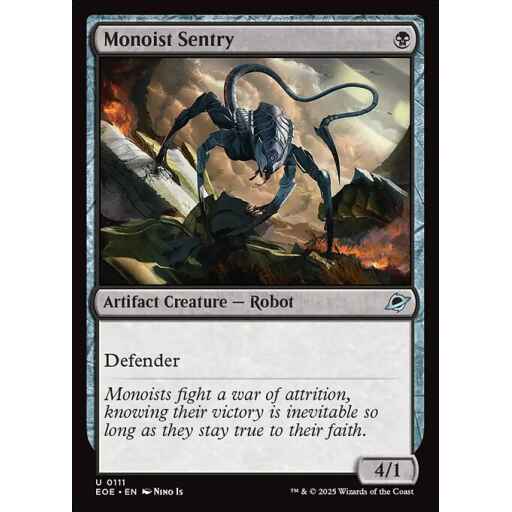 Edge of Eternities - 111 - Monoist Sentry - Uncommon - B - Non-foil
