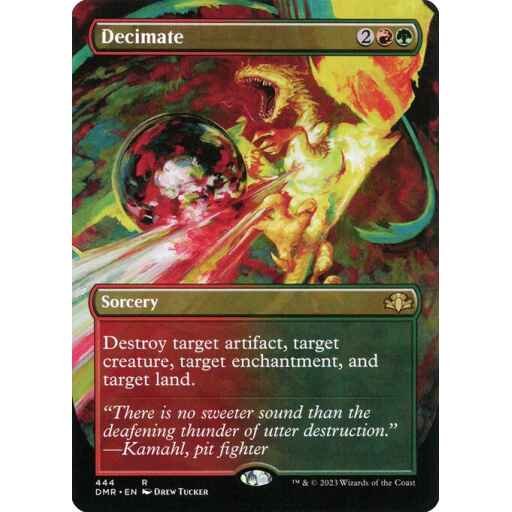 Dominaria Remastered - 444 - Decimate - Rare - RG - Non-foil