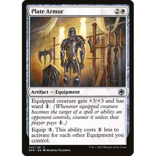 Adventures in the Forgotten Realms - 32 - Plate Armor - Uncommon - W - Non-foil