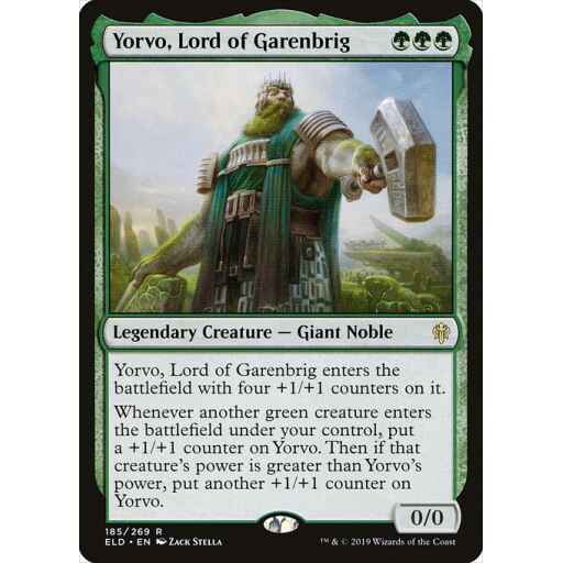 Throne of Eldraine - 185 - Yorvo, Lord of Garenbrig - Rare - G - Non-foil