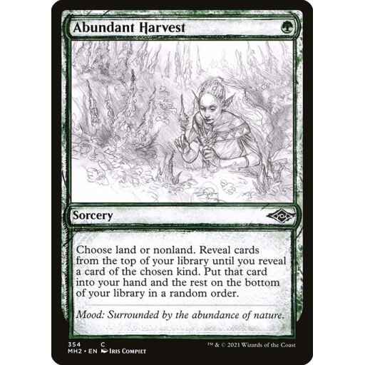 Modern Horizons 2 - 354 - Abundant Harvest - Common - G - Foil