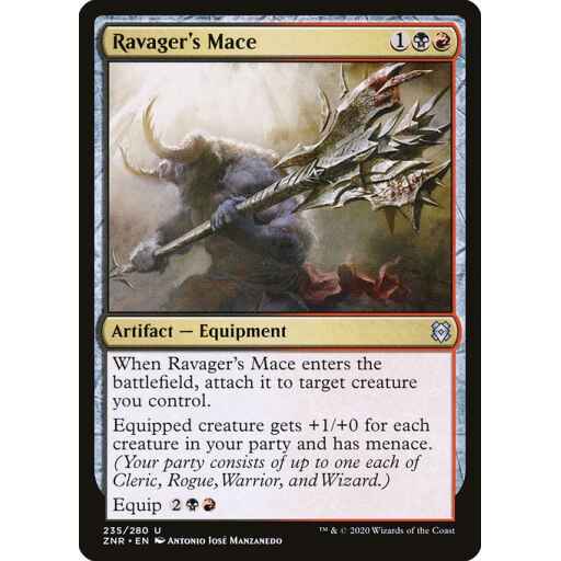 Zendikar Rising - 235 - Ravager's Mace - Uncommon - BR - Non-foil