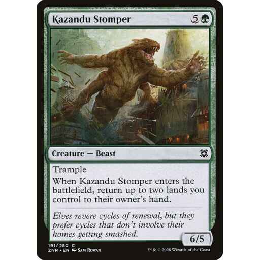 Zendikar Rising - 191 - Kazandu Stomper - Common - G - Non-foil