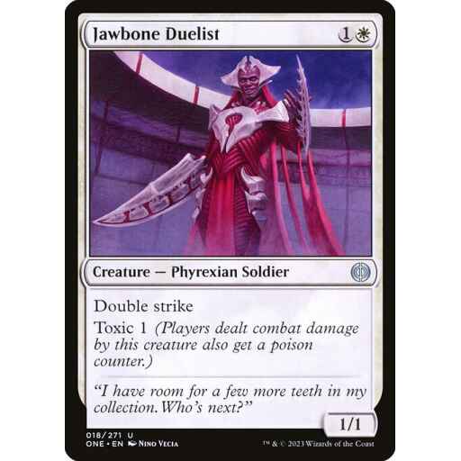 Phyrexia: All Will Be One - 18 - Jawbone Duelist - Uncommon - W - Foil