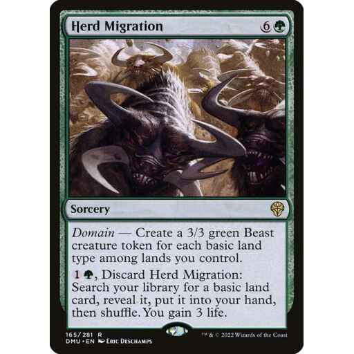 Dominaria United - 165 - Herd Migration - Rare - G - Non-foil