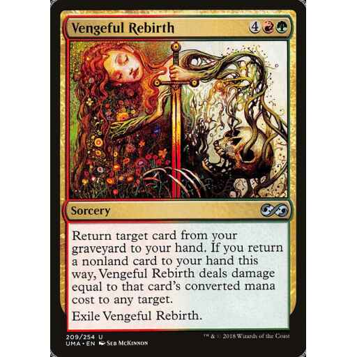 Ultimate Masters - 209 - Vengeful Rebirth - Uncommon - RG - Non-foil
