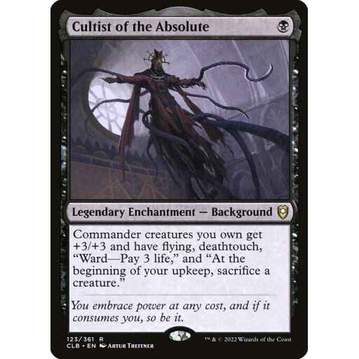 Commander Legends: Battle for Baldur's Gate - 123 - Cultist of the Absolute - Rare - B - Non-foil
