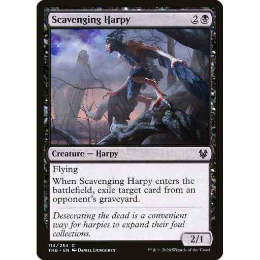 Theros Beyond Death - 114 - Scavenging Harpy - Common - B - Non-foil