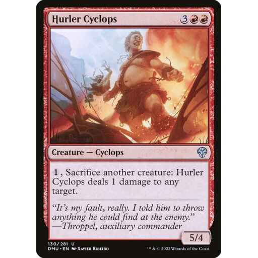 Dominaria United - 130 - Hurler Cyclops - Uncommon - R - Non-foil