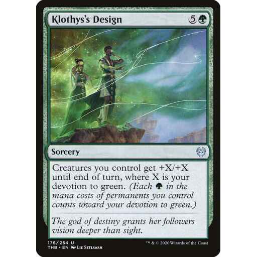 Theros Beyond Death - 176 - Klothys's Design - Uncommon - G - Non-foil