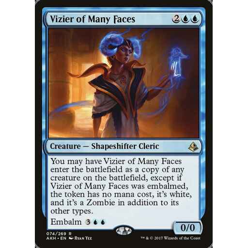 Amonkhet - 74 - Vizier of Many Faces - Rare - U - Non-foil