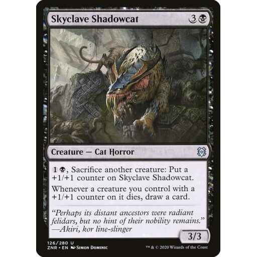 Zendikar Rising - 126 - Skyclave Shadowcat - Uncommon - B - Non-foil