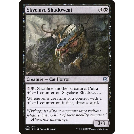 Zendikar Rising - 126 - Skyclave Shadowcat - Uncommon - B - Non-foil