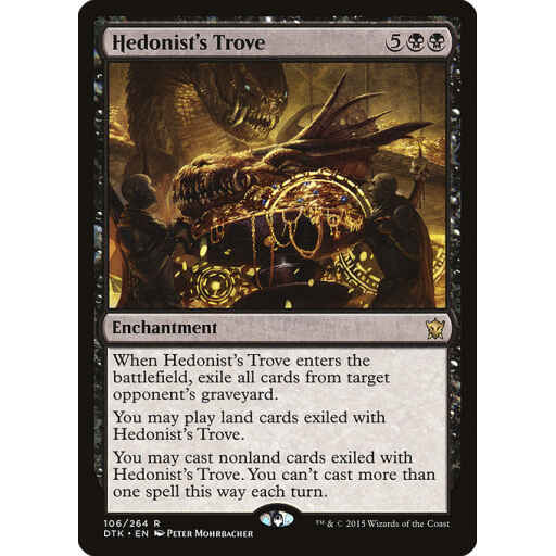 Dragons of Tarkir - 106 - Hedonist's Trove - Rare - B - Non-foil