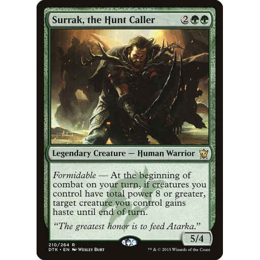 Dragons of Tarkir - 210 - Surrak, the Hunt Caller - Rare - G - Non-foil