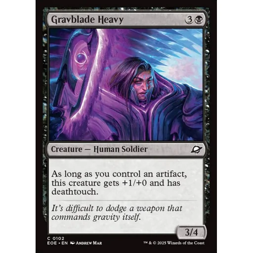 Edge of Eternities - 102 - Gravblade Heavy - Common - B - Non-foil
