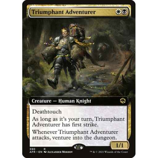 Adventures in the Forgotten Realms - 390 - Triumphant Adventurer - Rare - WB - Non-foil