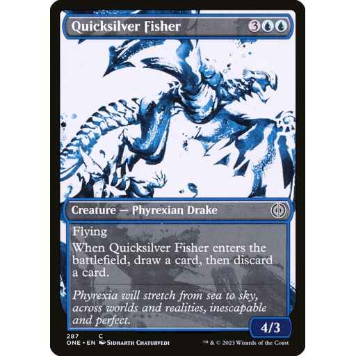 Phyrexia: All Will Be One - 287 - Quicksilver Fisher - Common - U - Non-foil