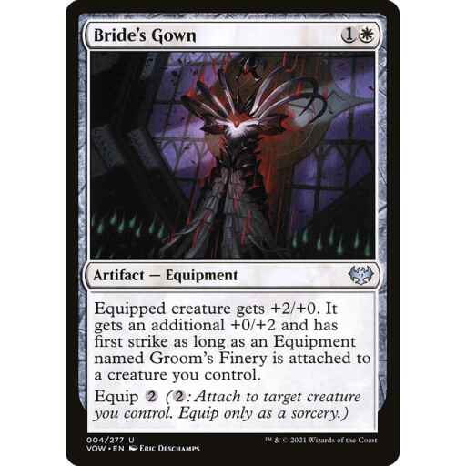 Innistrad: Crimson Vow - 4 - Bride's Gown - Uncommon - W - Non-foil