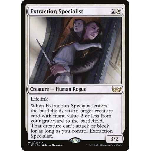 Streets of New Capenna - 12 - Extraction Specialist - Rare - W - Non-foil