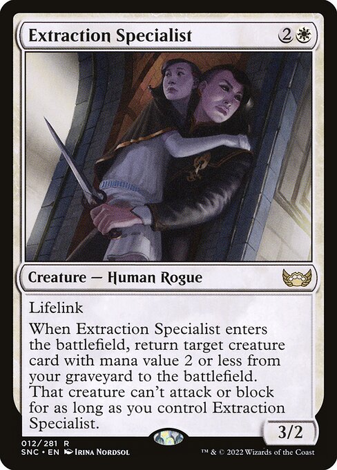 Streets of New Capenna - 12 - Extraction Specialist - Rare - W - Non-foil