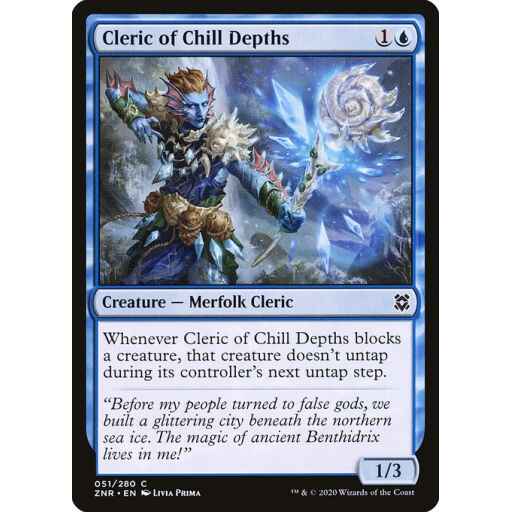 Zendikar Rising - 51 - Cleric of Chill Depths - Common - U - Non-foil