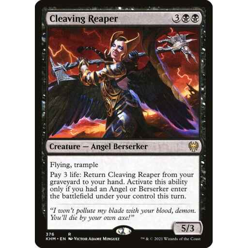 Kaldheim - 376 - Cleaving Reaper - Rare - B - Non-foil