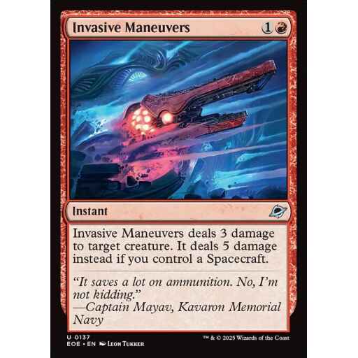 Edge of Eternities - 137 - Invasive Maneuvers - Uncommon - R - Non-foil