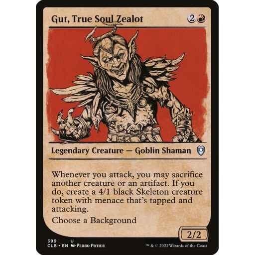 Commander Legends: Battle for Baldur's Gate - 399 - Gut, True Soul Zealot - Uncommon - R - Non-foil