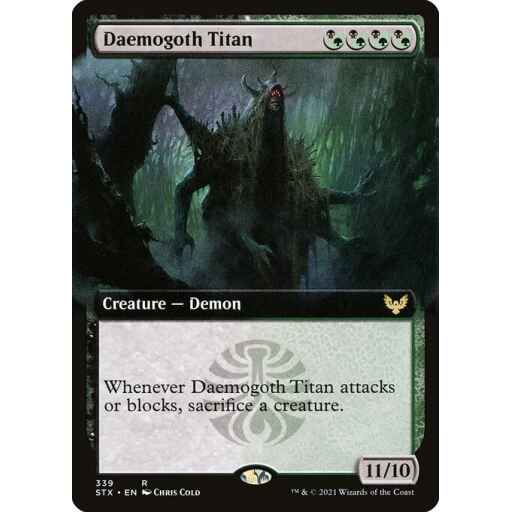 Strixhaven: School of Mages - 339 - Daemogoth Titan - Rare - BG - Non-foil