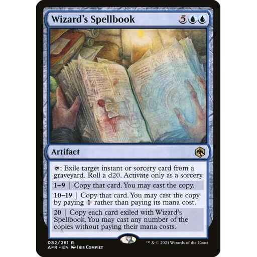 Adventures in the Forgotten Realms - 82 - Wizard's Spellbook - Rare - U - Non-foil