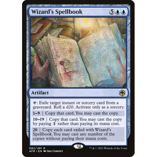 Adventures in the Forgotten Realms - 82 - Wizard's Spellbook - Rare - U - Non-foil