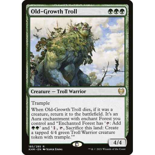 Kaldheim - 185 - Old-Growth Troll - Rare - G - Non-foil