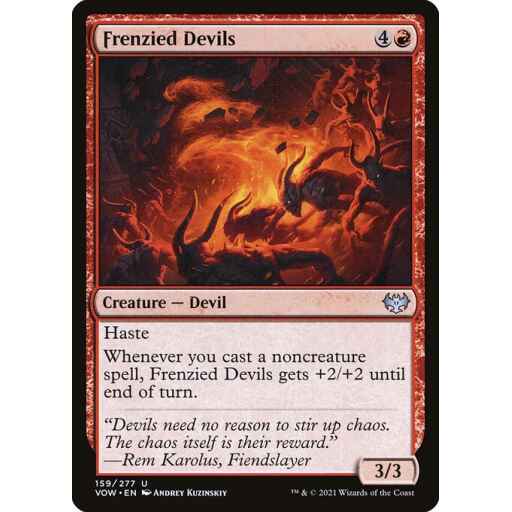 Innistrad: Crimson Vow - 159 - Frenzied Devils - Uncommon - R - Non-foil