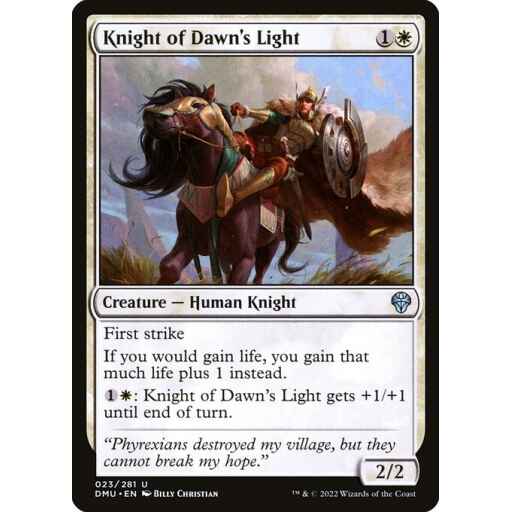 Dominaria United - 23 - Knight of Dawn's Light - Uncommon - W - Non-foil