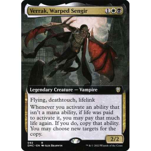 Dominaria United Commander - 92 - Verrak, Warped Sengir - Rare - WB - Non-foil