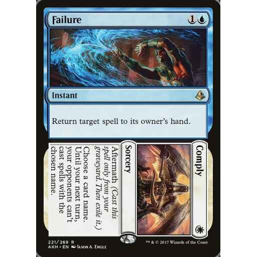 Amonkhet - 221 - Failure // Comply - Rare - WU - Non-foil