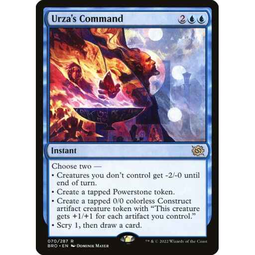 The Brothers' War - 70 - Urza's Command - Rare - U - Non-foil