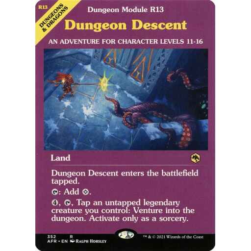 Adventures in the Forgotten Realms - 352 - Dungeon Descent - Rare - C - Non-foil