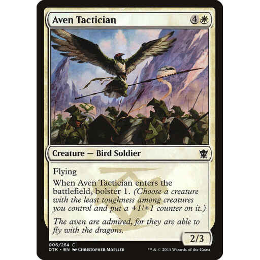 Dragons of Tarkir - 6 - Aven Tactician - Common - W - Non-foil