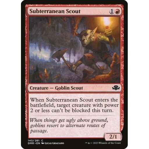 Dominaria Remastered - 143 - Subterranean Scout - Common - R - Non-foil